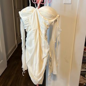 Oh Polly cream dress BNWOT